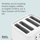 Morphy Richards Illumination Bread Toaster 4 Slice Electric 2 Wide Slots White