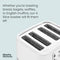 Morphy Richards Illumination Bread Toaster 4 Slice Electric 2 Wide Slots White