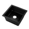 Aterru Kitchen Sink Granite Stone Laundry Sinks Single Bowl Top Under Mount Black 410x410mm