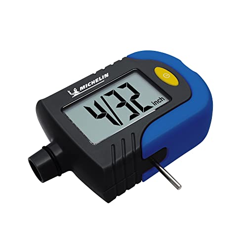 Michelin Digital Tyre Gauge with Tyre Pressure and Tread Depth Indicator, Switchable Readout for International Use & Extra Large Display for Easy Viewing (MN-4203)