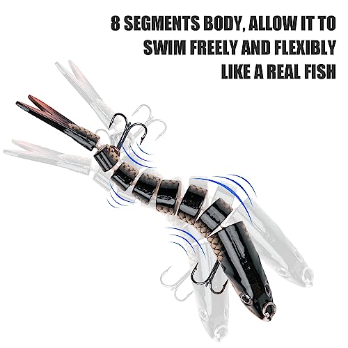 ReeMoo Fishing Lures for Bass, Topwater Fishing Lures, Multi Jointed  Swimbaits, Lifelike Slow Sinking Swimming Bass Lures for Freshwater and  Seawater Fishing Accessories