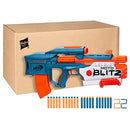 NERF Elite 2.0 Motoblitz Blaster with Scope, Motorized 10-Dart Blasting, Airblitz 6 Darts, 22 Darts, Outdoor Toys for 8 Year Old Boys & Girls, Multicolor (F5872)