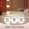 Maxkon Lighted Makeup Mirror Hollywood Mirror Vanity Mirror Tabletop Mirror with 12 LED Lights Smart Touch Control 55x45cm