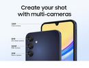 Samsung Galaxy A15 5G Smartphone Factory Unlocked Android Mobile Phone, 128GB, Blue Black