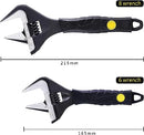 Zeguard Sharp-tec Adjustable Spanner Set, Wide Jaw Opening Adjustable Wrench, Plumbing Tools for Plumbers, 6"+8"+10"+12"