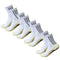 Men's Soccer Socks Anti Slip Non Slip Grip Pads for Football Basketball Sports Grip Socks, 4 Pair B0BDF3FTVL, White, One Size Tall
