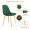 Higliocas Dining Chairs Velvet Accent Chair: Modern Dining Chairs Set of 4 in Dining Room and Kitchen Room