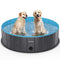 lunaoo Foldable Dog Pet Pool Portable Kiddie Pool for Kids, PVC Bathing Tub, Outdoor Swimming Pool for Large Small Dogs