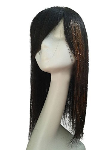 Remeehi 18" Long Real Human Hair Topper Hairpiece For Thinning Hair Straight Top Piece For Women 2