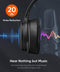 INFURTURE Active Noise Cancelling Headphones, H1 Wireless Over Ear Bluetooth Headphones, Deep Bass Headset, Low Latency, Memory Foam Ear Cups,40H Playtime, for Adults, Kids, TV, Travel, Home Office