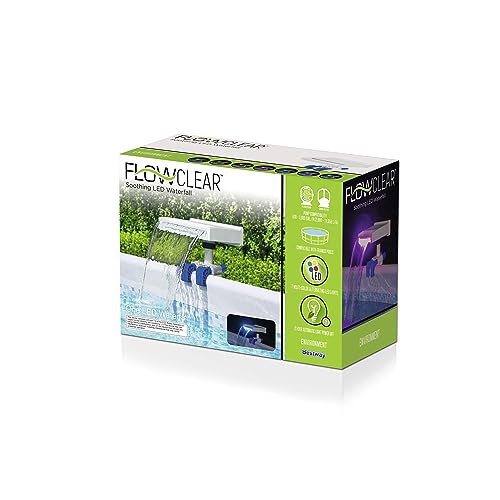 Bestway 58619E Soothing LED Waterfall, 8 Color Modes