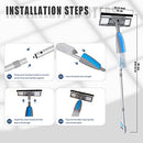 ZFGYmuxi Window Squeegee for Window Cleaning,Window Washer Cleaning Kit,3 in1 Window Cleaner Tool with 410ML Spray Bottle,Window Cleaning Squeegee kit for Indoor/Outdoor High Window