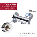 Decaura 3-Mode Handheld Shower Head with 150cm Shower Hose Brass Wall Elbow Bracket Soft Spray Luxury Massage (Chrome)