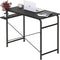 SHW Small Gaming Home Office Computer Desk with Shelf, Black