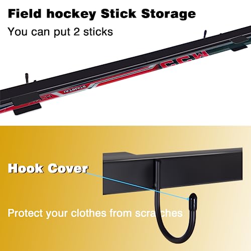 ztysn Hockey Gear Drying Rack Ice Hockey Stick Holder Field Hockey Equipment Dryer Large Hockey Display Storage Rack Sports Metal Tree Stand for Football Lacrosse