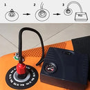 Inflatable Boat SUP Pump Adaptor Air Pump Converter with 4 Nozzles for Inflatable Rowing Boat,Stand Up Paddle Board,Kayak