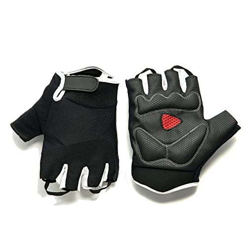 Fingerless Cycling Gloves, Black Light ski Mountain Bike Gloves, Women and Mens, Touch Screen, Gym, Running Friendly, Sports & Outdoor Apparel Unisex