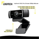 Logitech C922 Pro Stream 1080p Webcam with Knox 4-Port USB 3.0 Hub Bundle (2 Items)