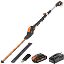 WORX 20V Cordless Pole Hedge Trimmer with POWERSHARE 2Ah Battery and Charger - WG252E