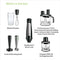 Braun Household MultiQuick 7 Hand Blender MQ7087X , Black, Hand Blender, Food Processor, Mixer, Juicer, ActiveBlade System, EasyClick Plus System, Splash Control