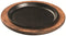 LODGE 17.78 cm / 7 inch Pre-Seasoned Cast Iron Round Serving Griddle, Inoxidable, Black