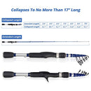 KastKing Compass Telescopic Fishing Rods, Spinning Rod,6ft 6in - Medium - Moderate Fast