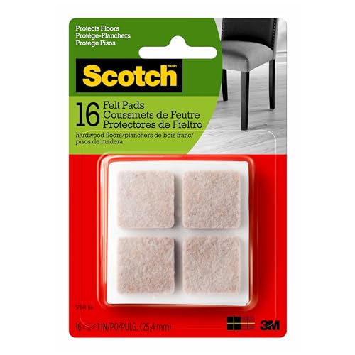 Scotch Felt Pads 2.5cm SP844 (Pack of 16)