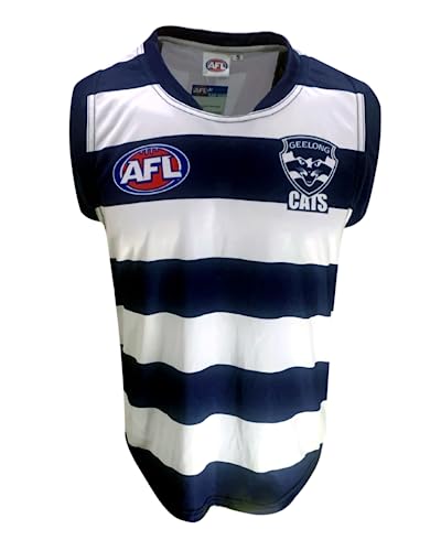 AFL 2023 Footy Guernsey Football Jumper/Jersey Kids Youth Mens Sizes (as1, Alpha, xx_l, Regular, Regular, Geelong Cats)