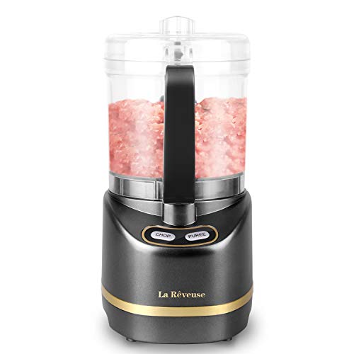 La Rêveuse Electric mini food processor with 200 watts, 450 ml preparation bowl for chopping, chopping, grinding, mixing, puréeing