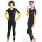 ZCCO Kids Swimsuit, Full Body Sunsuit, Youth Boy's and Girl's One Piece Water Suit Long Sleeve Rush Guard for Swimming,Bathing, Surfing(LK-BK-M)