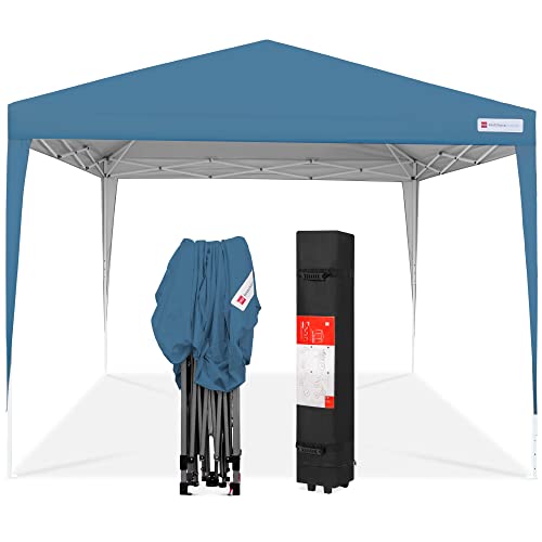 (Blue) - Best Choice Products 3m x 3m Pop Up Canopy With Carrying Bag (Blue)