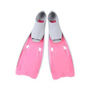 Swim Fins, Swim Training Fins for Snorkeling Swimming Diving, Flexible Comfort Profession Long Floatable Fins with Adjustable Straps for Adults Men Women Kids (M Pink)