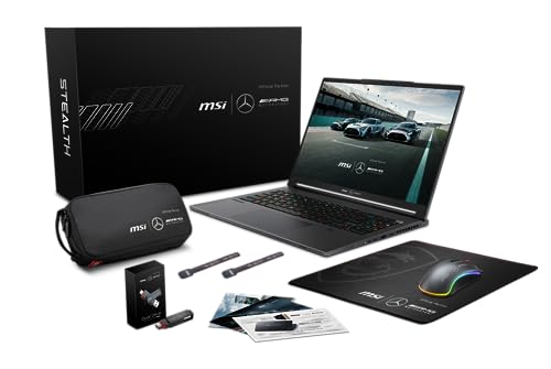 MSI Stealth 16 MercedesAMG A13VG-240AU Gaming Laptop 16 Inch UHD+ OLED 120Hz, i9-13900H, RTX 4070, 32GB DDR5 RAM, 2TB SSD, Selenite Gray