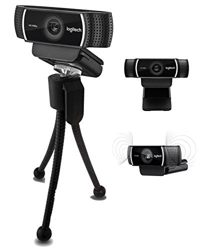 Logitech C922 Pro Stream 1080P HD Camera Webcam with Tripod for Game Streaming