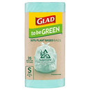 Glad to be Green 50% Biobased Bin Liner Bag, Small 18L, 35 Bags, 1 Unit