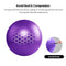 Reehut Anti-Burst Core Exercise Ball for Yoga, Balance, Workout, Fitness w/Pump (Purple, 55CM)