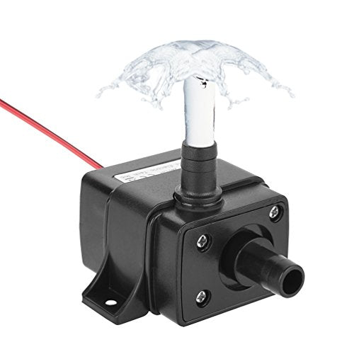 LEDGLE Mini Submersible Water Pump (240L/H, 3.6W), Electric Brushless Fountain, Powerful Water Pumps Ultra-Quiet, Dual-Purpose Design for Aquariums, Fish Tank, Hydroponics, Aquaponics, Ponds