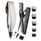 Remington Personal Haircut Kit, HC70A, Corded, 12-Piece Pack: Hair Clipper, Scissors, 5x Comb guides (3-16MM), Styling Combs, Blade Guard, Cleaning Brush And Lubricating Oil - Silver