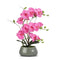 Orchids Artificial Faux Orchid Plant Silk Orchids Plants for Home Decor Faux Orchid Pink Fake Flower Decor Artificial Flowers in Vase for Kitchen Party Table Centerpieces Arrangements