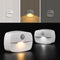 VANANA 2PCS LED Motion Sensor Night Light Stick-On Night Light Battery Operated Energy Efficient (Cold White + Warm White) for Bedroom, Kitchen, Cupboard, Wardrobe, Shelf, Toilet, Hallway, Stairs