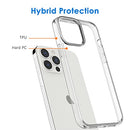 JETech Case for iPhone 13 Pro 6.1-Inch, Non-Yellowing Shockproof Phone Bumper Cover, Anti-Scratch Clear Back (Clear)