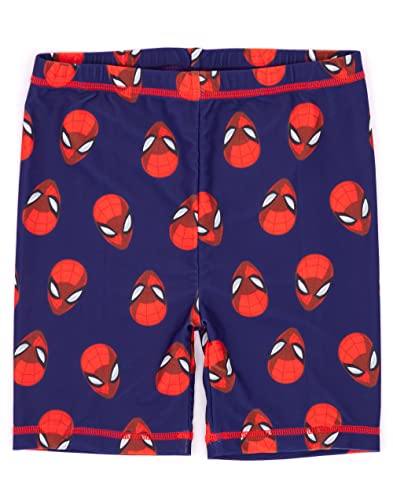 Marvel Spider-Man Swimsuit Boys Kids Two Piece Top Shorts Swim Set 5-6 Years Red