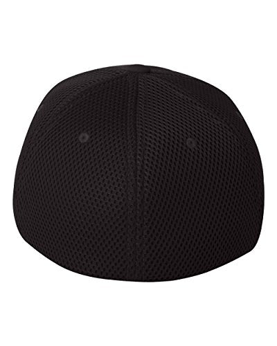 Flexfit Ultrafibre Airmesh Fitted Cap, Black, Small-Medium