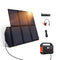 60W Portable Solar Panels,Foldable Solar Panel Charger with Fast Charging QC3.0 USB-A PD3.0 USB-C DC Output,Waterproof Solar Generator for 100-500W Power Station Camping Hiking RV (Without Generator