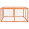 vidaXL Solid Firwood Rabbit Hutch - Spacious Outdoor Animal Enclosure with Sun Protection and Easy Assembly