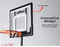 Centra Basketball Hoop Stand Ring Portable 2.1M Adjustable Height Kids Backboard