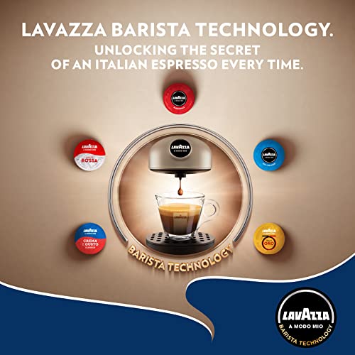 Lavazza, A Modo Mio Espresso Divino, Coffee Capsules, with Aromatic Notes of Cocoa and Exotic Fruit, Arabica and Robusta, Intensity 11, Dark Roasting, Persistent Taste, 1 Packs of 16 Capsules