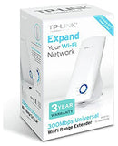 TP-Link TL-WA850RE N300 Universal Range Extender, Broadband/Wi-Fi Extender, Wi-Fi Booster/Hotspot with 1 Ethernet Port, Plug and Play, Built-in Access Point Mode, UK Plug, White (UK Version)