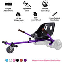 KKA Hoverboard Accessories, Hoverboard Seat Attachment Fits Self Balancing Scooter Go Cart Frame (Black)