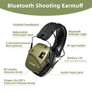 ZOHAN 035 Bluetooth 5.0 Shooting Ear Protection Earmuff, Active Noise Canceling, Hearing with Sound Amplification Army Green